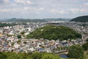 View to Himeji town. Japan.