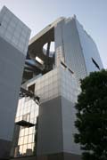 Osaka city. it is full of modern architecture. An example is Floating Garden Observatory (Umeda Sky Building). Japan.