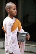 Young girl monk, Yangon. Myanmar (Burma).
