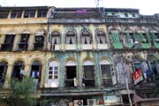 Colonial architecture, Yangon. Myanmar (Burma).