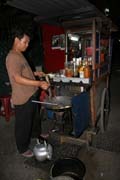 Street stall with fried rice (nasigoreng). Jakarta. Indonesia.