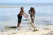 Playing children, Ile Sainte Marie island. Madagascar.