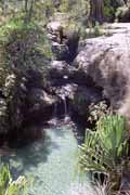 Cascades, l'Isalo National park. Madagascar.