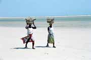 Fisher sellers at Morondava beach. Madagascar.