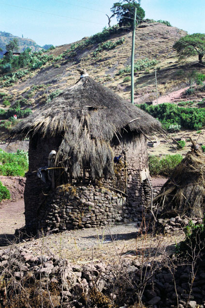 Local village Lalibela. North,  Ethiopia.
