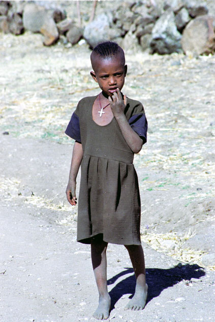 Girl. Lalibela. North,  Ethiopia.