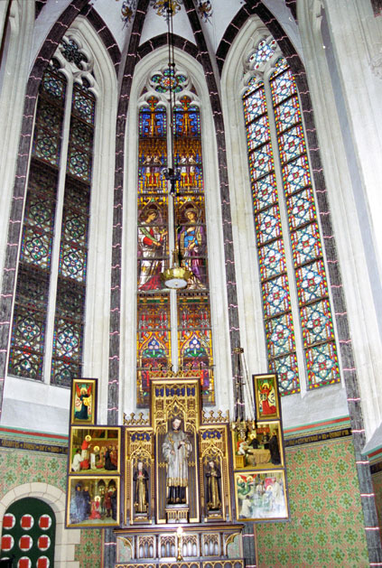 Altar at cathedral. S-Hertogenbosch. Netherlands.