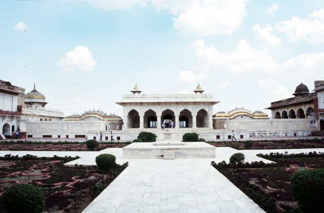 Taj Mahal complex. Agra town. India.