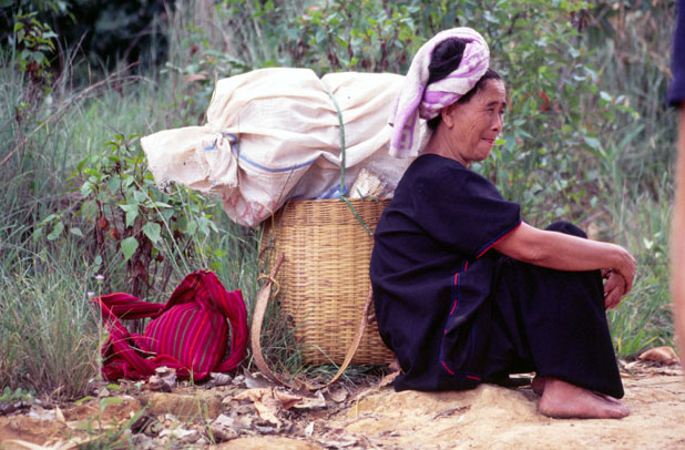 Woman from Pa-O hill tribe. Inle lake area. Myanmar (Burma).
