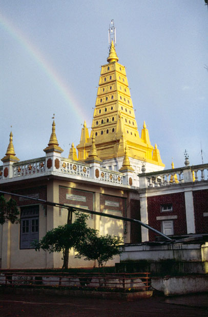 Buddhist templet at village Kalaw. Myanmar (Burma).