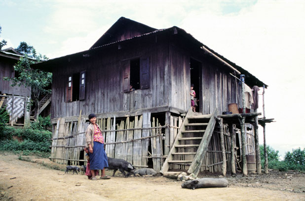 Hill tribe village. Area around Kalaw village. Myanmar (Burma).