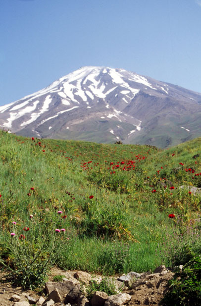 Mt Damavand - the highest mountain of Iran. Iran.