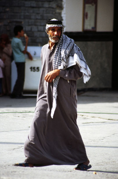 Man at Mashhad street. Iran.