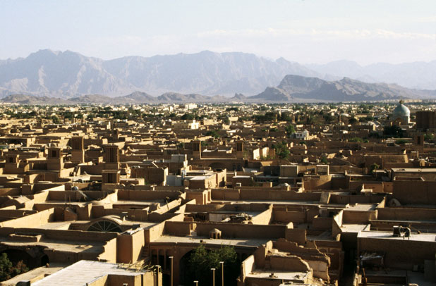 View to Yazd town. Iran.