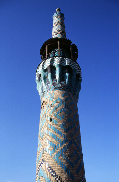 Minaret of Mosque Amir Chakhmaq. Yazd. Iran.