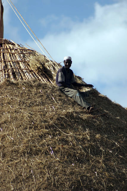 Building the house, on the way to Hosaina. South,  Ethiopia.