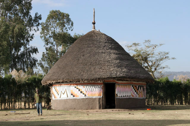 Villge house, south of Addis Abbeba. South,  Ethiopia.
