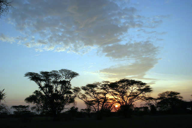 Sunset near Murle. South,  Ethiopia.