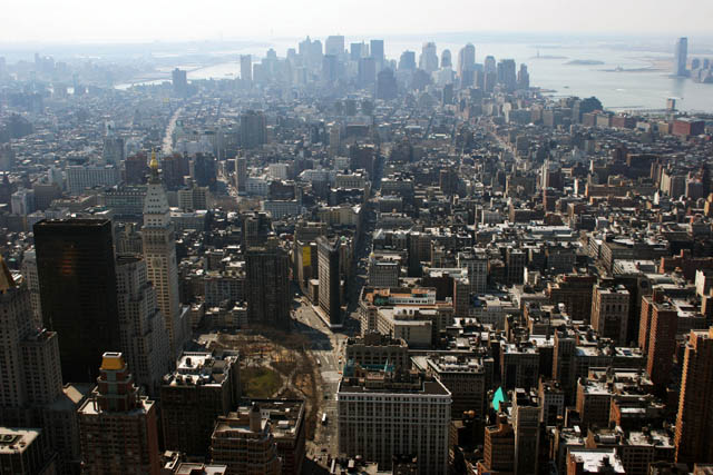 View from Empire State Building, Manhattan, New York. United States of America.