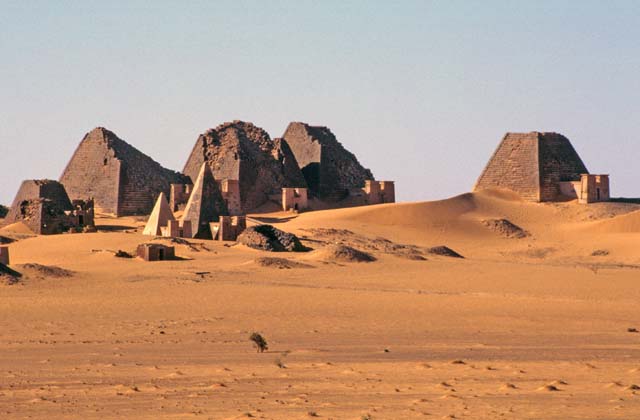 Pyramids at Meroe. Sudan.