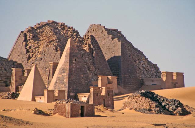 Pyramids at Meroe. Sudan.