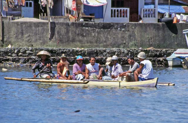 Local ferry in Manado. Sulawesi,  Indonesia.