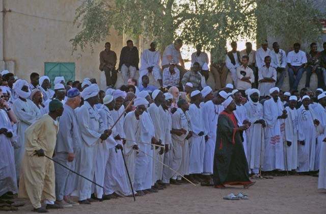 Whirling dervishes. Hamed-an Nil Mosque, Khartoum (Omdurman). Sudan.