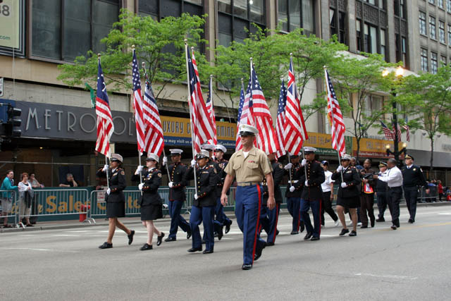 Memorial Day Parade, Chicago. United States of America.