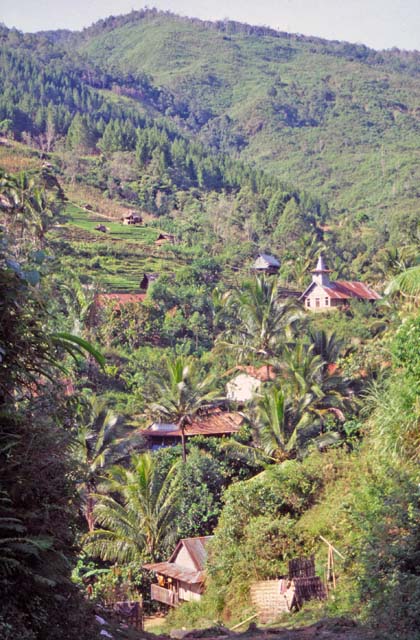 Landscape at Tana Toraja area. Sulawesi,  Indonesia.