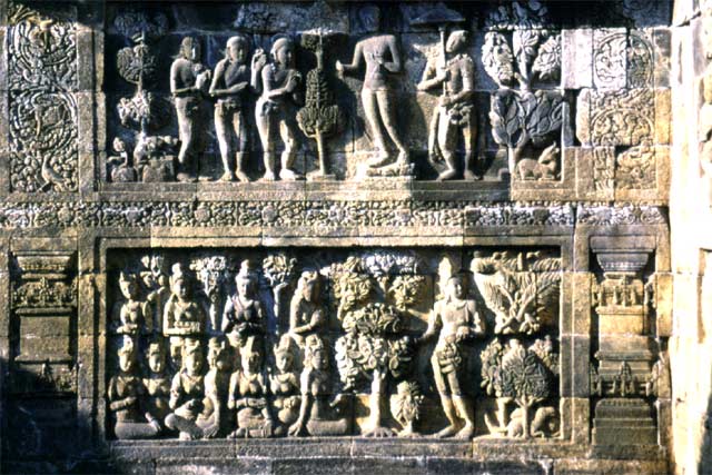 Borobudur temple. Java,  Indonesia.