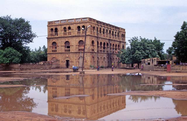 Colonial building at Kayes town. Mali.