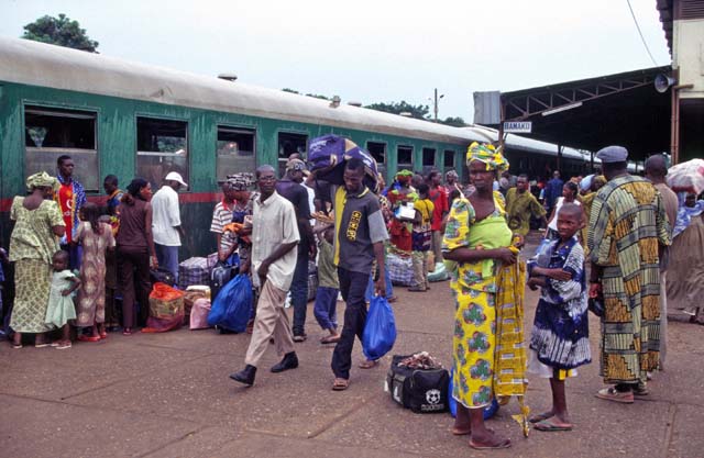 Train is at final station - Bamako. Mali.