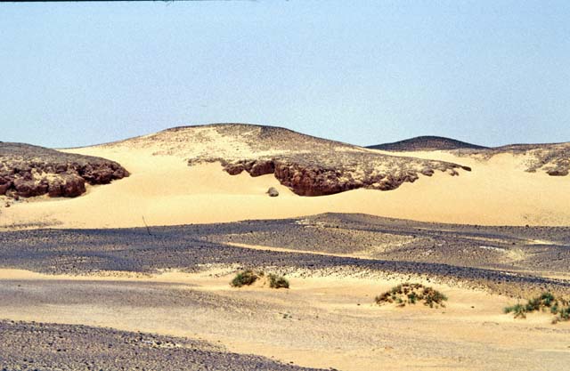 Sandy dunes. Sahara desert. Mali.