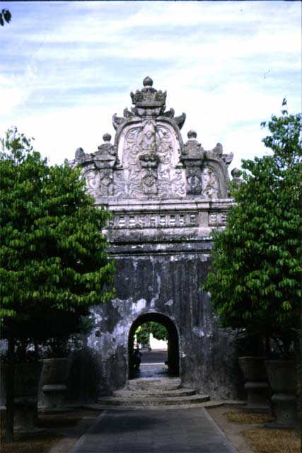 Entrance to kraton in Yogyakarta. Java,  Indonesia.