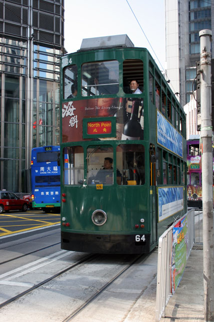 Tall tram. Hong Kong.