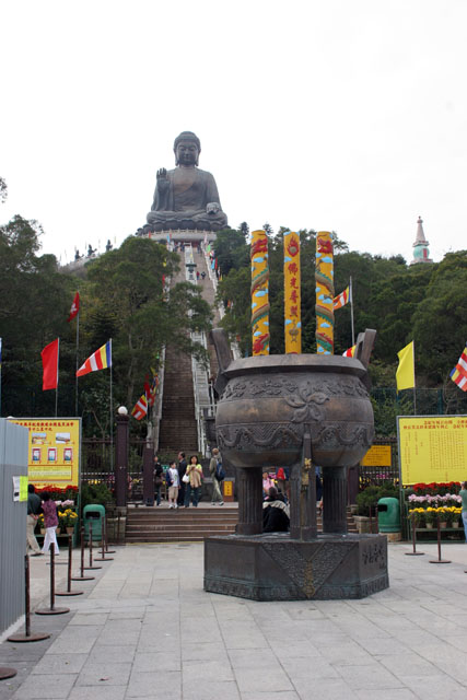 Tian Tan Buddha statue. Hong Kong.