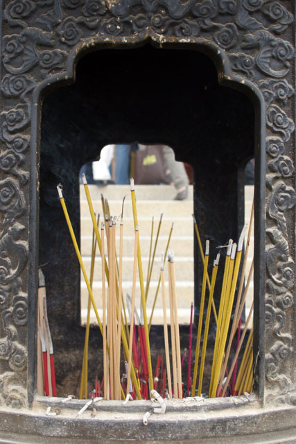 Po Lin Buddhist monastery. Place where Tian Tan Buddha statue is found. Hong Kong.