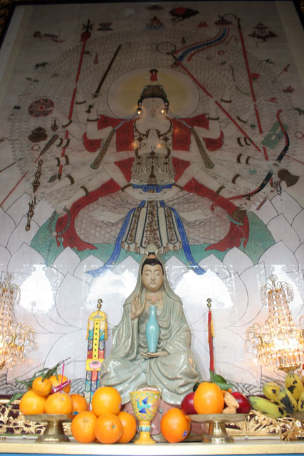 Po Lin Buddhist monastery. Place where Tian Tan Buddha statue is found. Hong Kong.