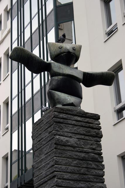 Sculpture near Pompidou Centre, Paris. France.