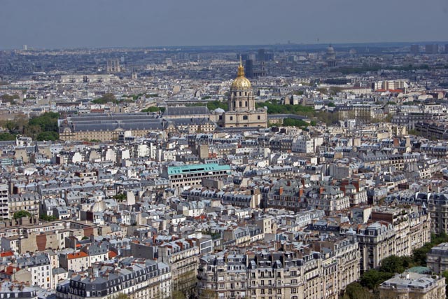 View from Eiffel Tower, Paris. France.