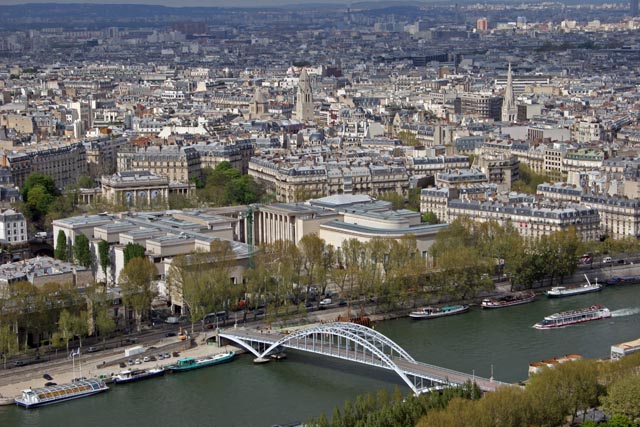 View from Eiffel Tower, Paris. France.