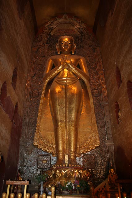 Buddha statue at the Temples of Bagan. Myanmar (Burma).