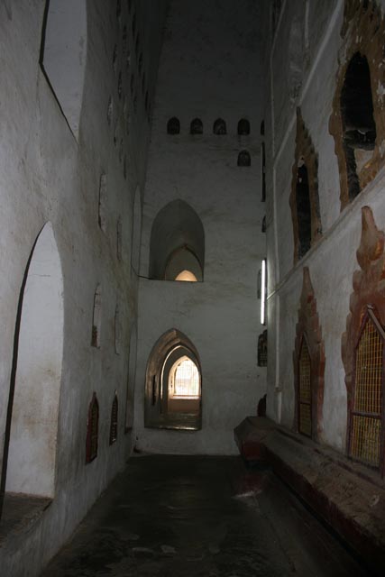 Interior of one of the Temples of Bagan. Myanmar (Burma).