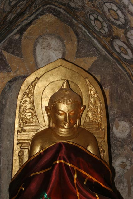 Buddha statue at the Temples of Bagan. Myanmar (Burma).