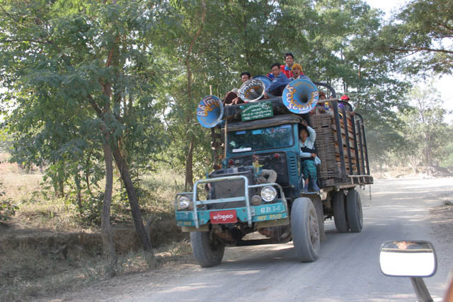 Local transport on the way to Chin State. Myanmar (Burma).