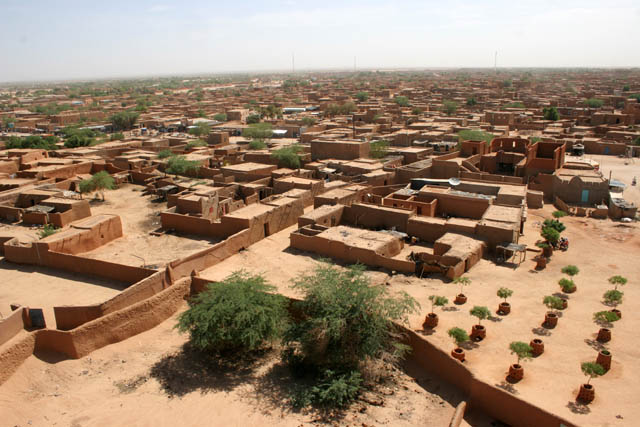 View to desert town Agadez. Niger.