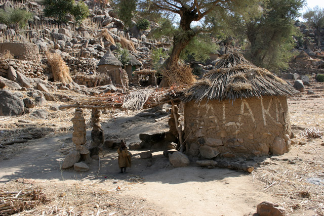 Mountain village Djingliya at Mandara Mountains. Cameroon.
