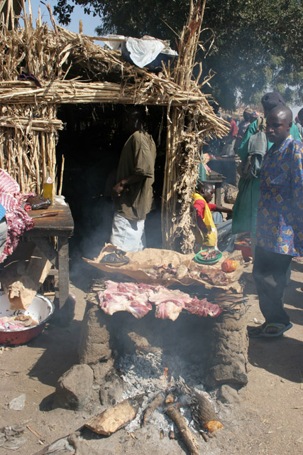 Village market at Kujapa. Mandara Mountains area. Cameroon.
