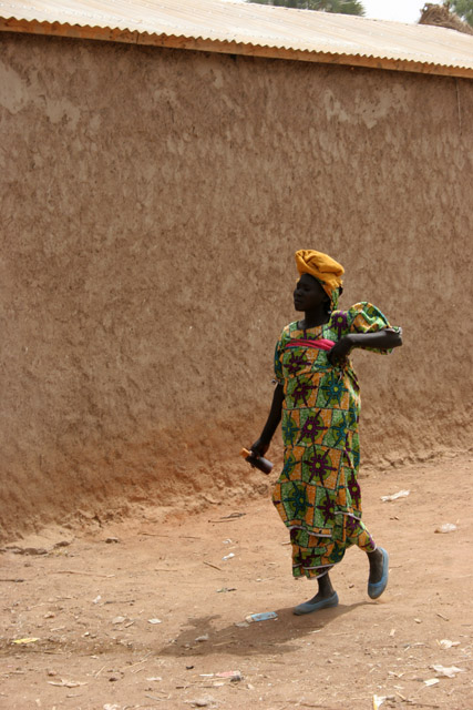 At street at Rey Bouba village. Cameroon.