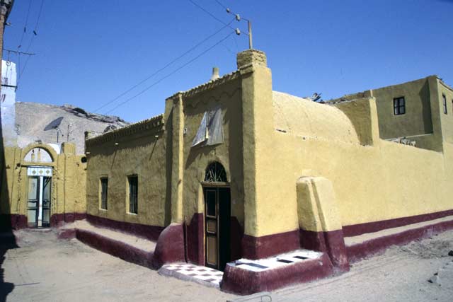 House in nubian village near Aswan. Egypt.